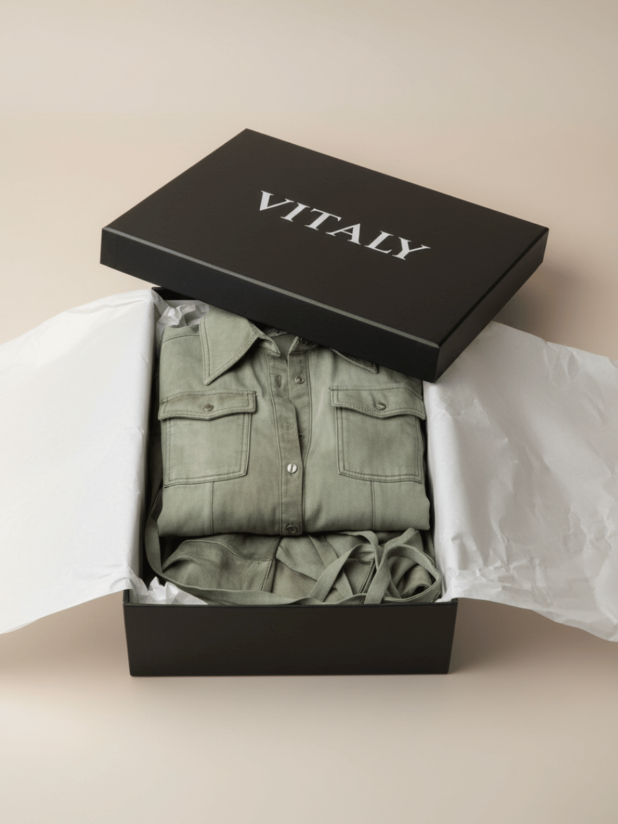 Emily | Long vintage sage green dress