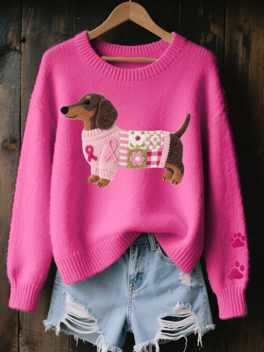 Vicky – Cosy Dachshund Knit Jumper